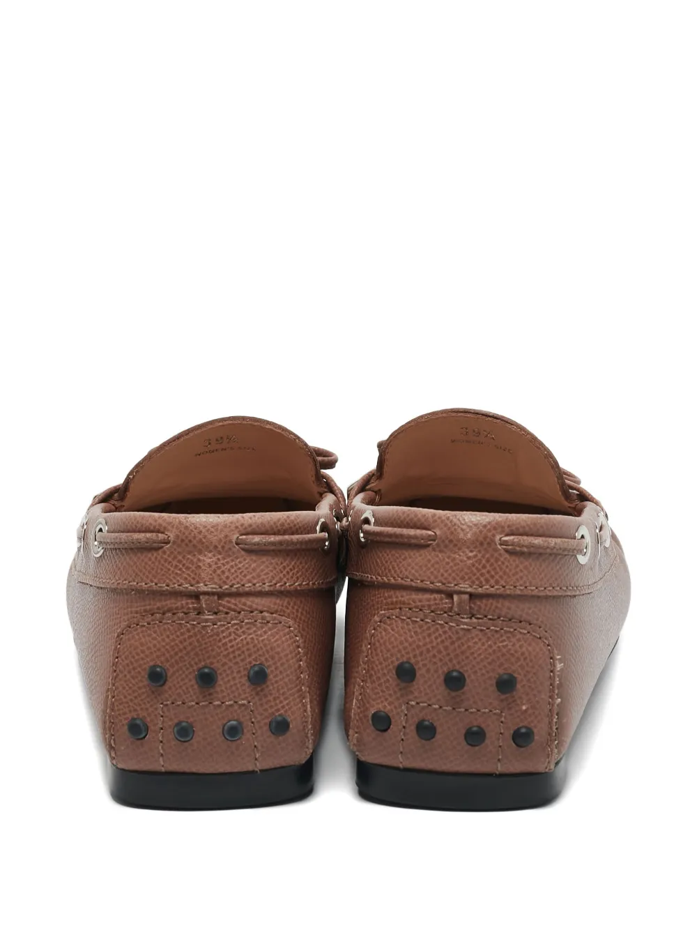 Tod's Leren loafers met textuur - Bruin
