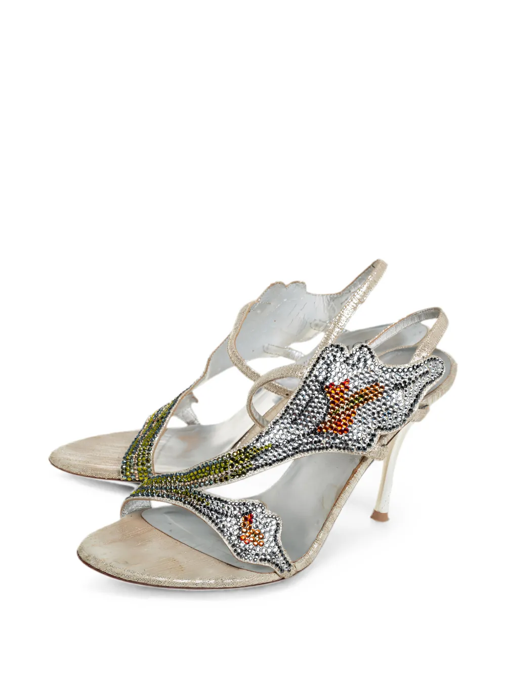 Loriblu Sandalen mit Kristallen 85mm - Silber