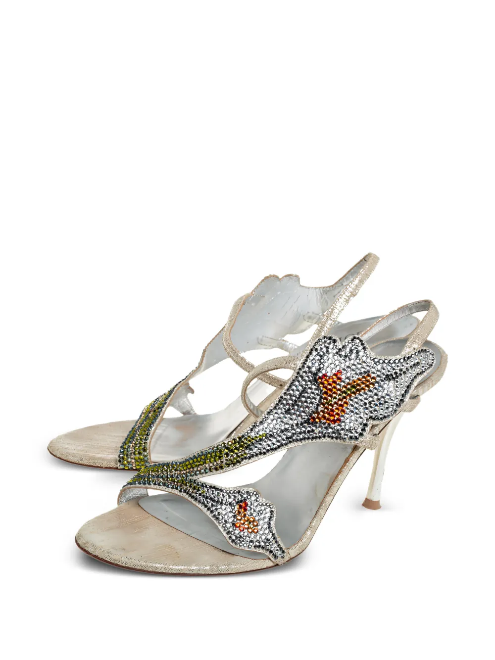 Loriblu Sandalen mit Kristallen 85mm - Silber