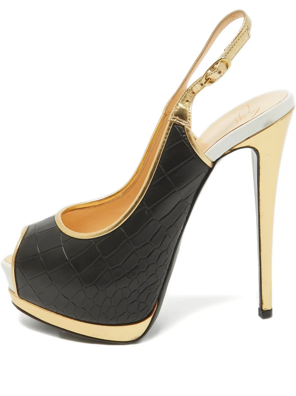 Giuseppe Zanotti Vintage Peeptoe-Pumps - Schwarz