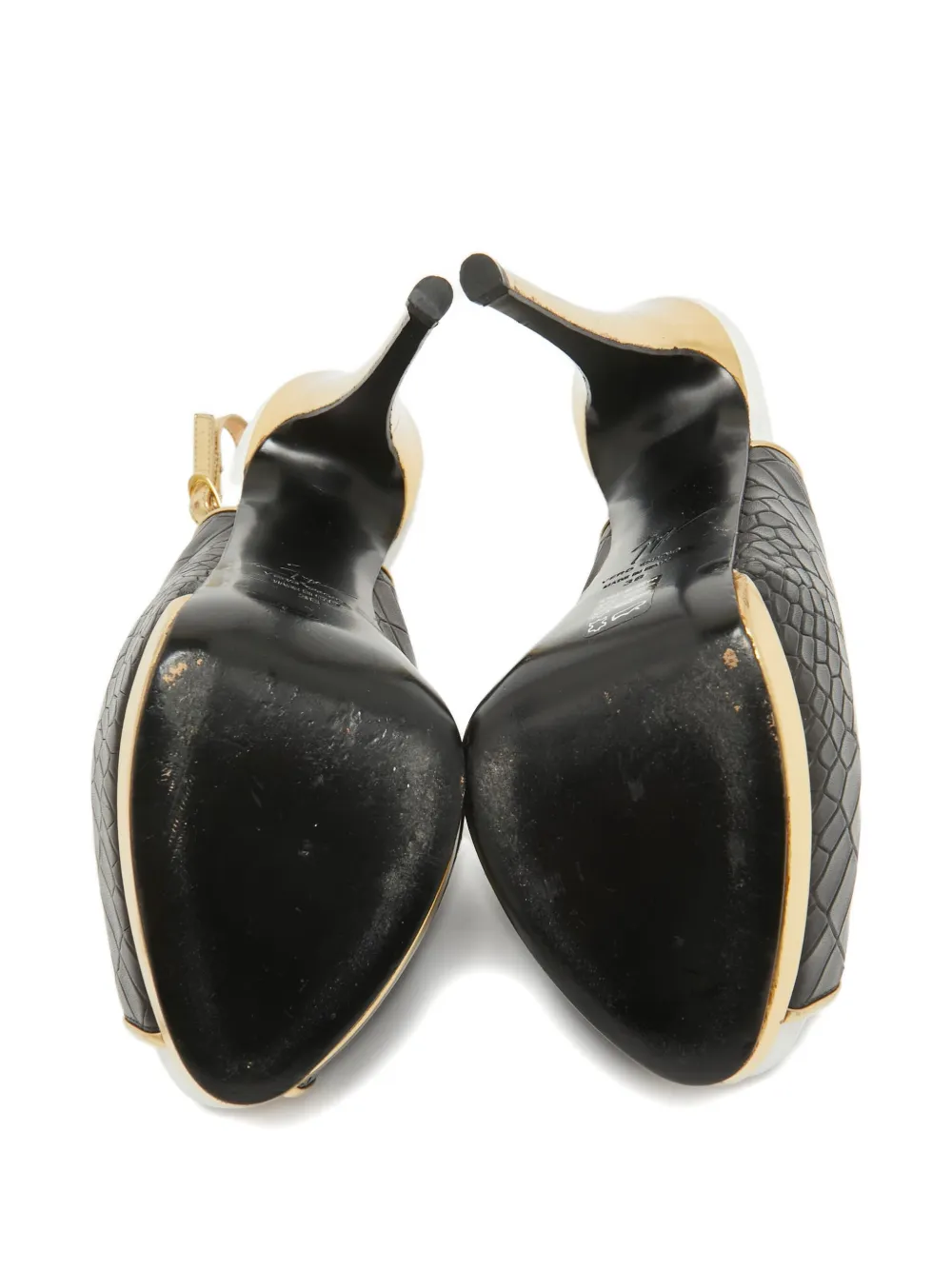 Giuseppe Zanotti Vintage Pumps met open neus - Zwart