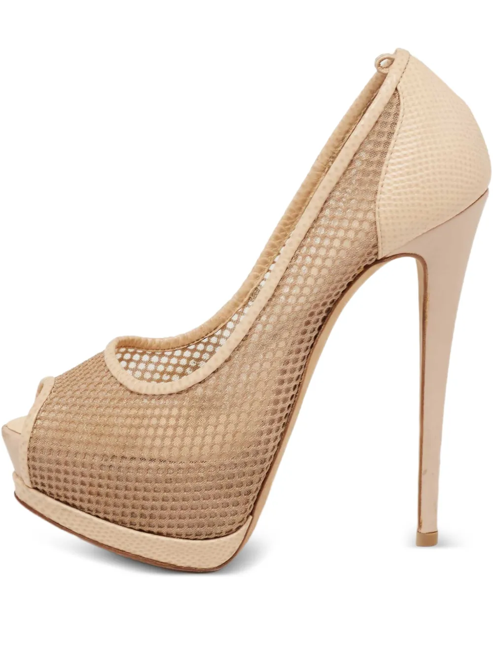 Giuseppe Zanotti Vintage Peeptoe-Pumps 140mm - Nude