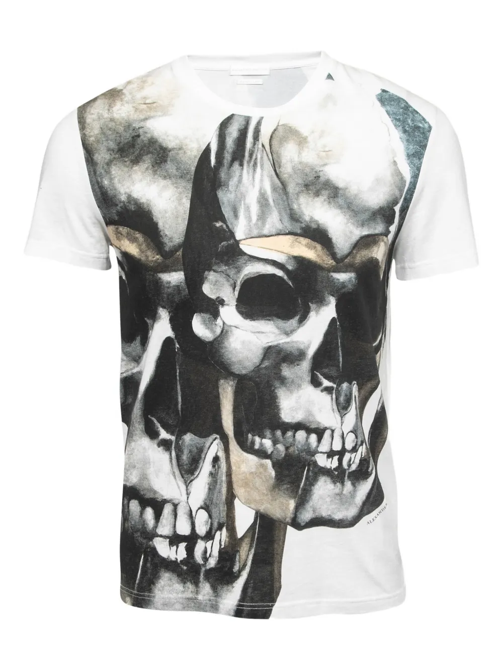 Alexander McQueen Pre-Owned skull-print T-shirt | White | Image 1