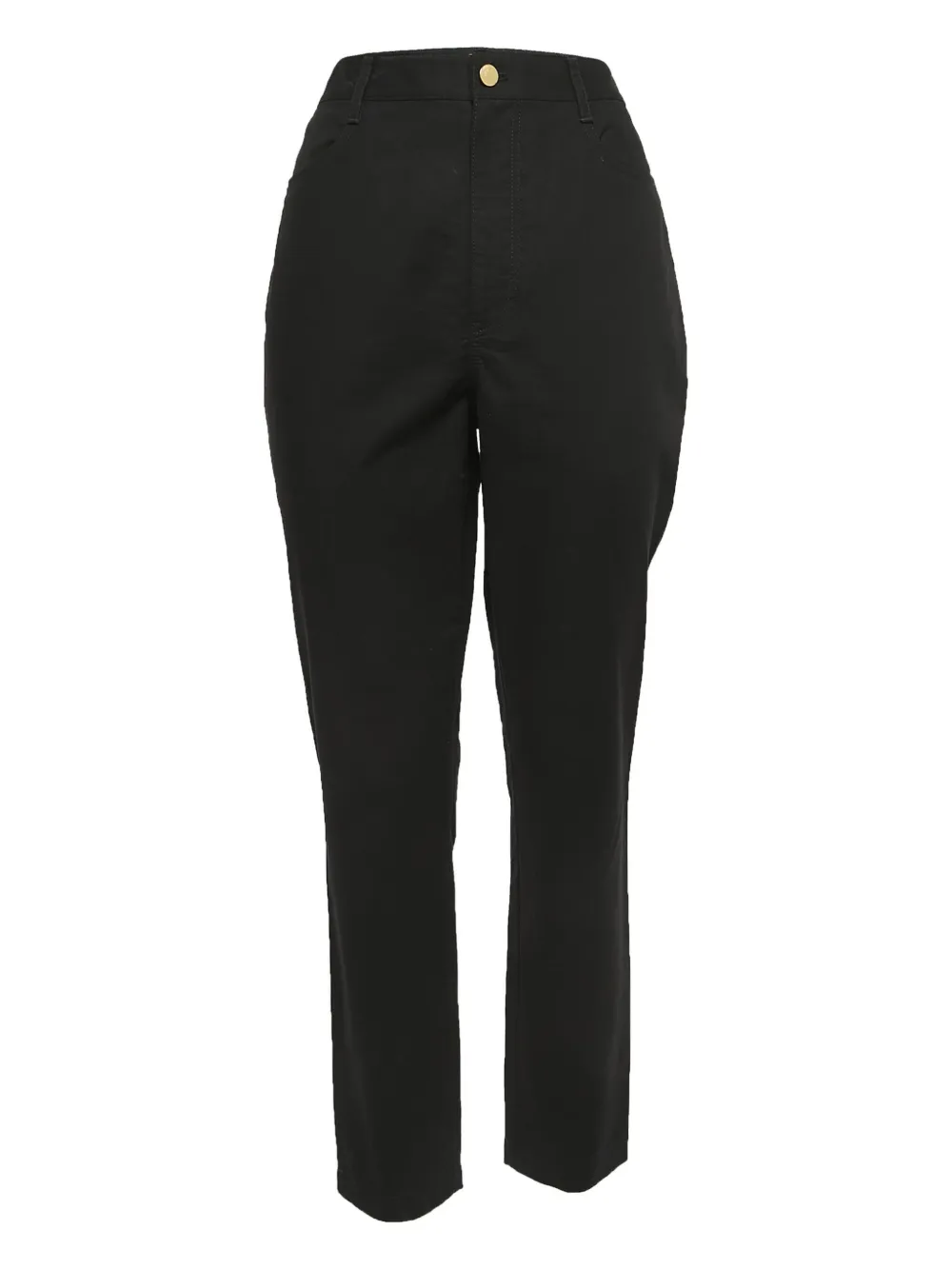 Diane Von Furstenberg Vintage cotton-blend straight-leg trousers | Black | Image 1