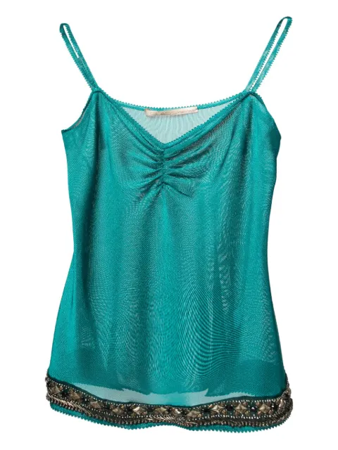 Cavalli Class knit embellished tank-top