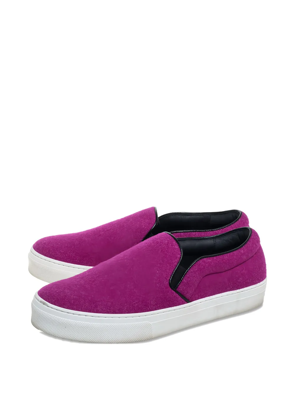 CELINE Pre-owned Wool Slip-on Sneakers In Pink