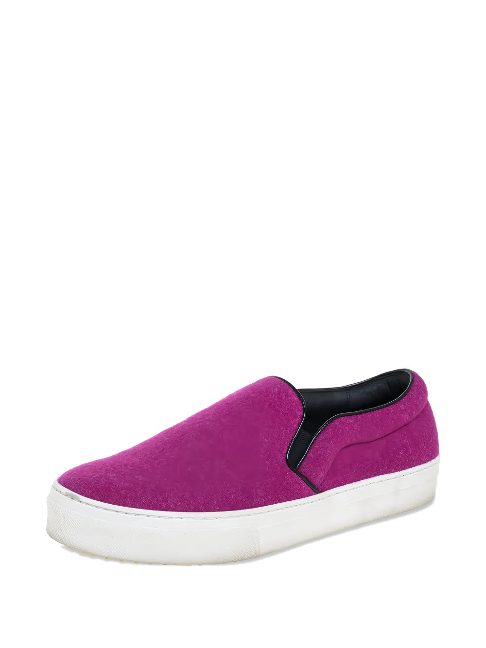 CELINE Pre-owned Wool Slip-on Sneakers In Pink