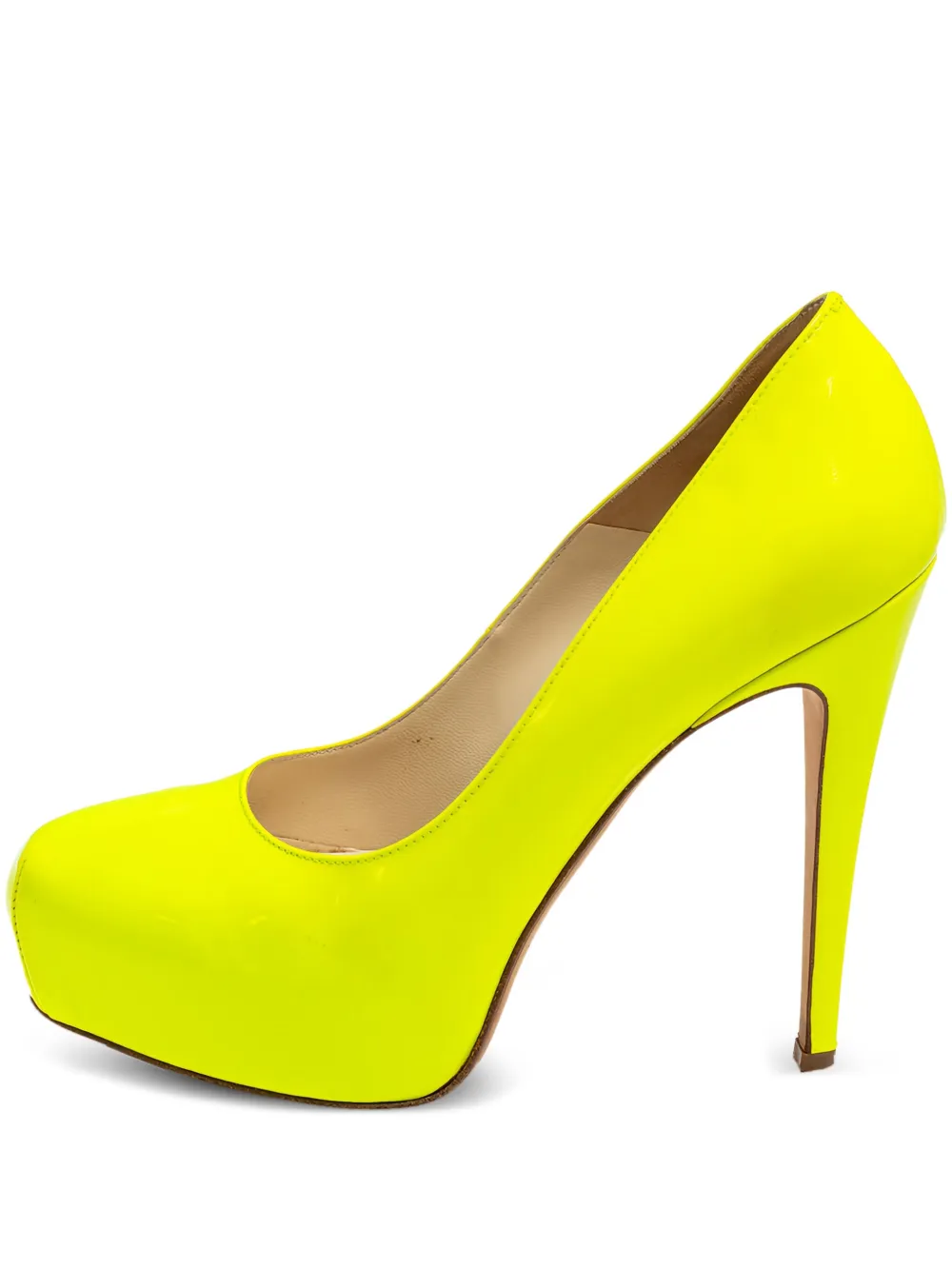 Brian Atwood Pumps mit Plateau 120mm - Gelb