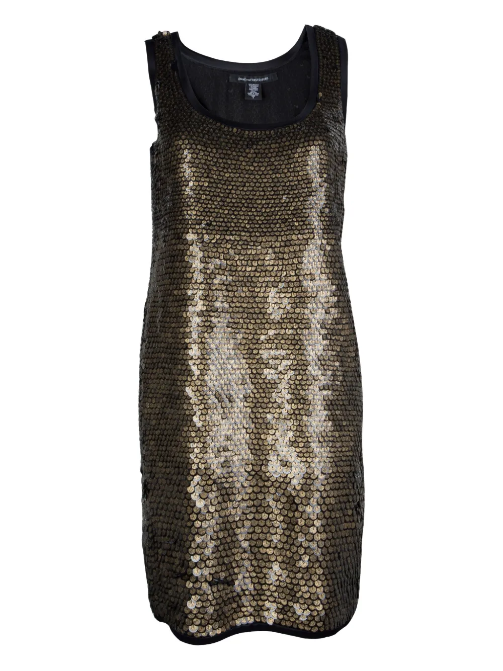 Diane Von Furstenberg Vintage sequin-embellished sleeveless dress | Yellow | Image 1