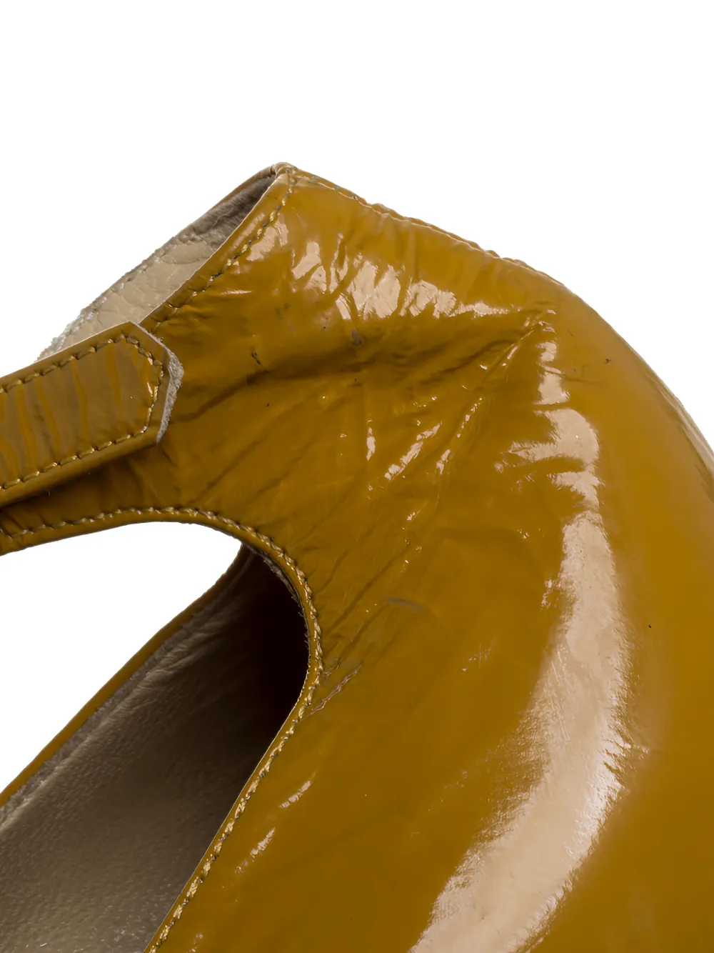 Pre-owned Chloé 375842 Yellow In Brown