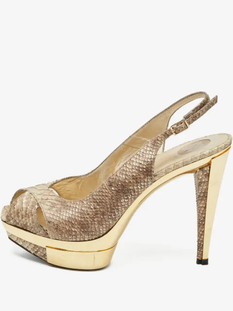 Stuart Weitzman 2024 snakeskin platform pumps
