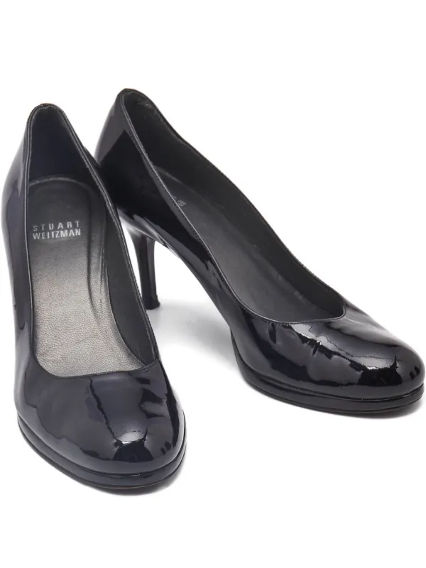 Stuart Weitzman エナメルレザーパンプス | ブラック | FARFETCH JP