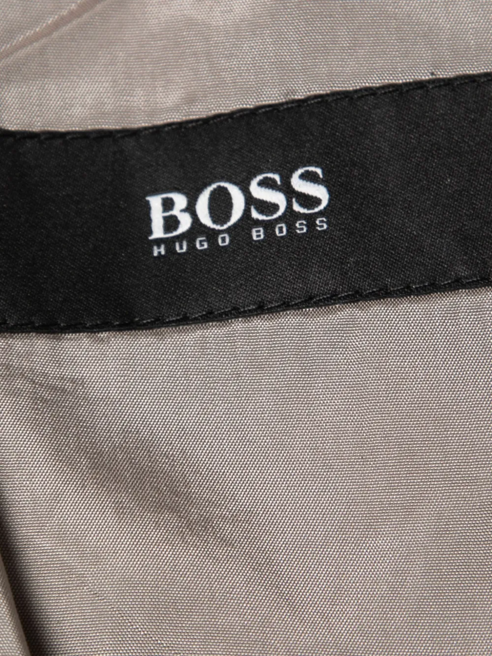 Pre-owned Hugo Boss Plaid Single-breasted Blazer In Gray