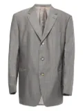 BOSS plaid single-breasted blazer - Grey