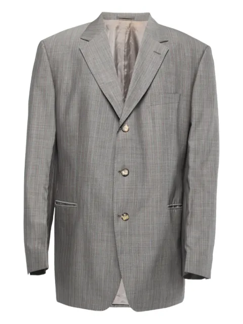 BOSS plaid single-breasted blazer