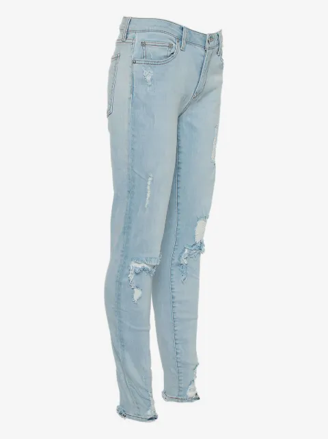 LOVERS + FRIENDS distressed straight-leg trousers