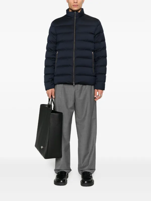 Herno ジップアップ パデッドジャケット | ブルー | FARFETCH JP