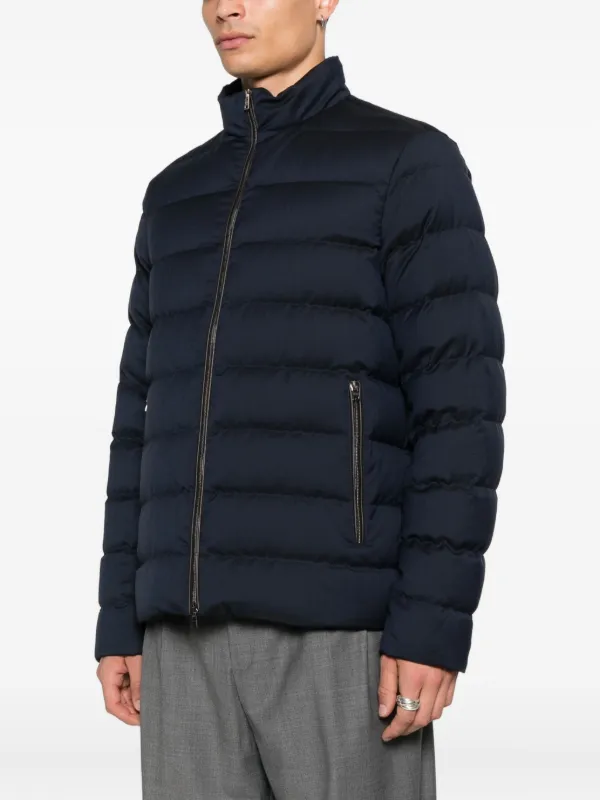 Herno ジップアップ パデッドジャケット | ブルー | FARFETCH JP