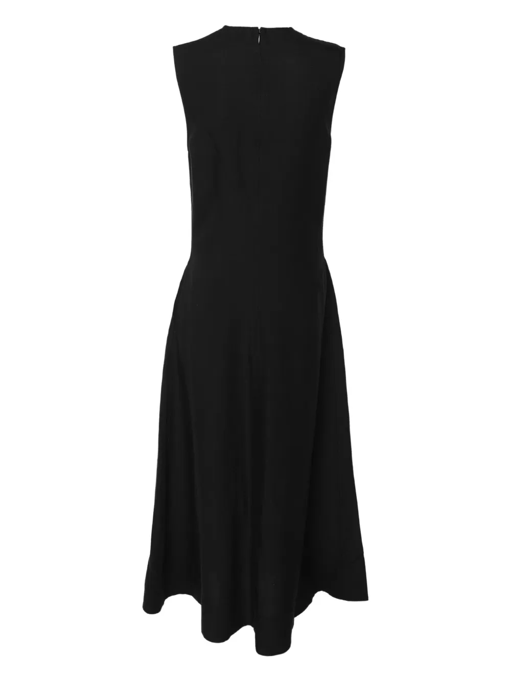 TOTEME Midi-jurk met V-hals - Zwart
