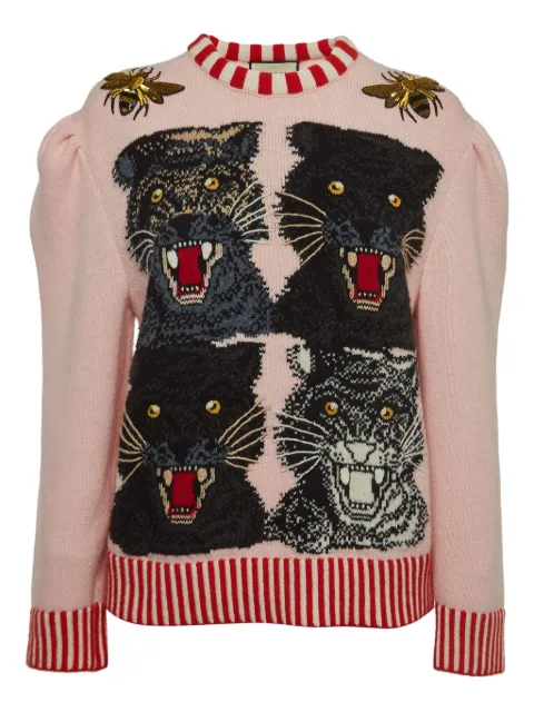 Gucci Pre-Owned suéter tejido en intarsia