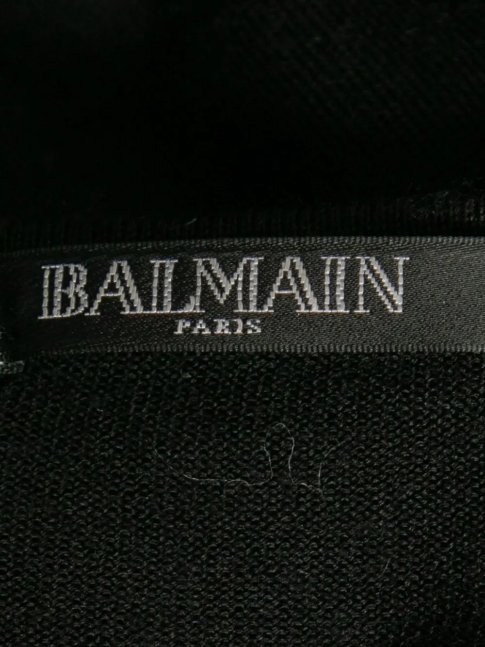 Pre-owned Balmain Wool Blend Sweater In Black