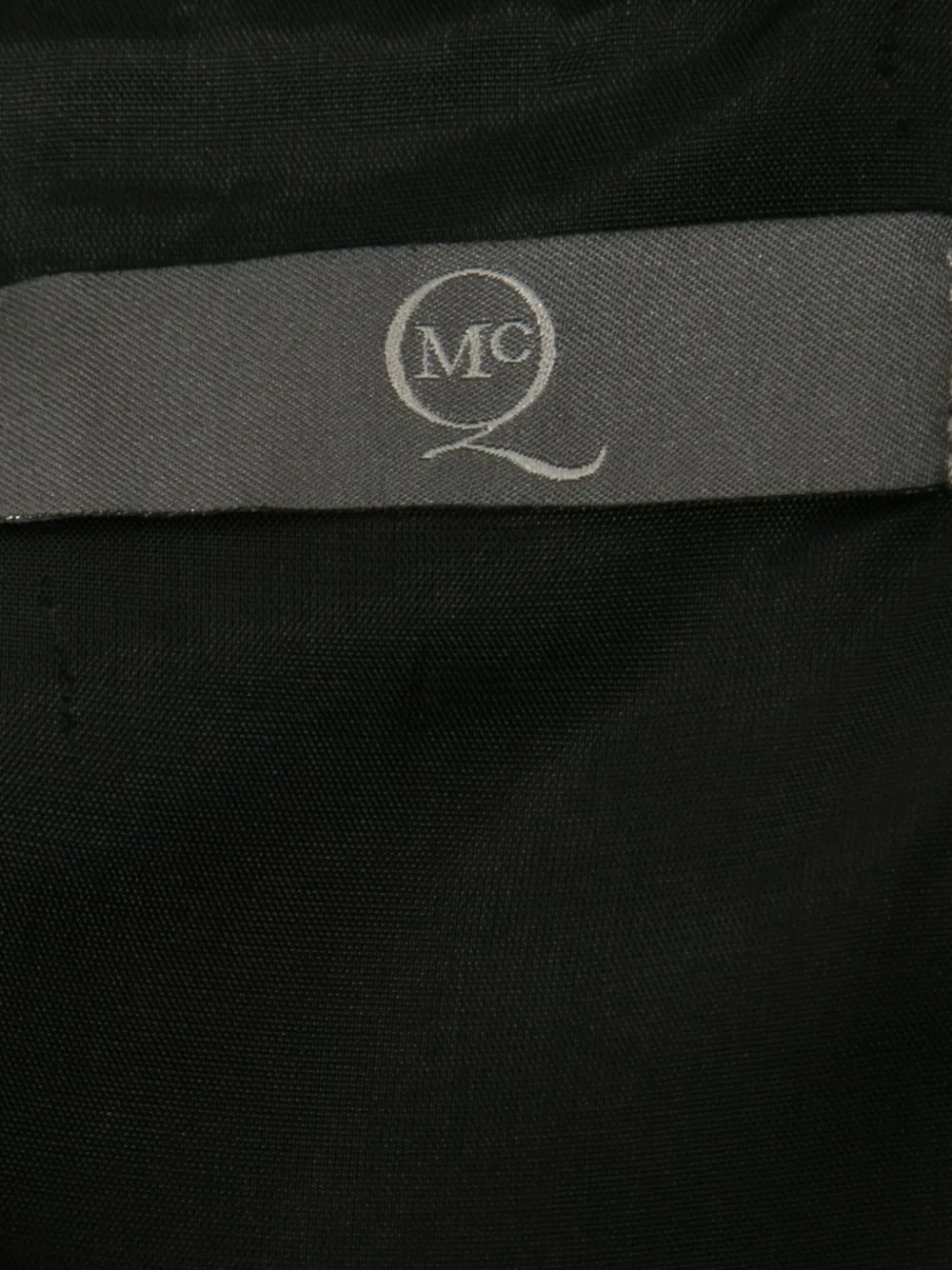 Pre-owned Alexander Mcqueen Striped Boat Neck Dress In Black