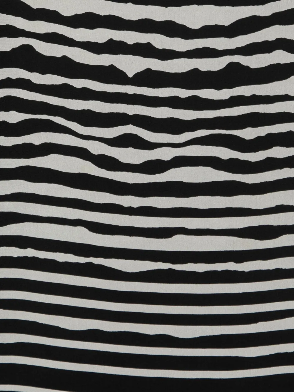 Pre-owned Alexander Mcqueen Striped Boat Neck Dress In Black