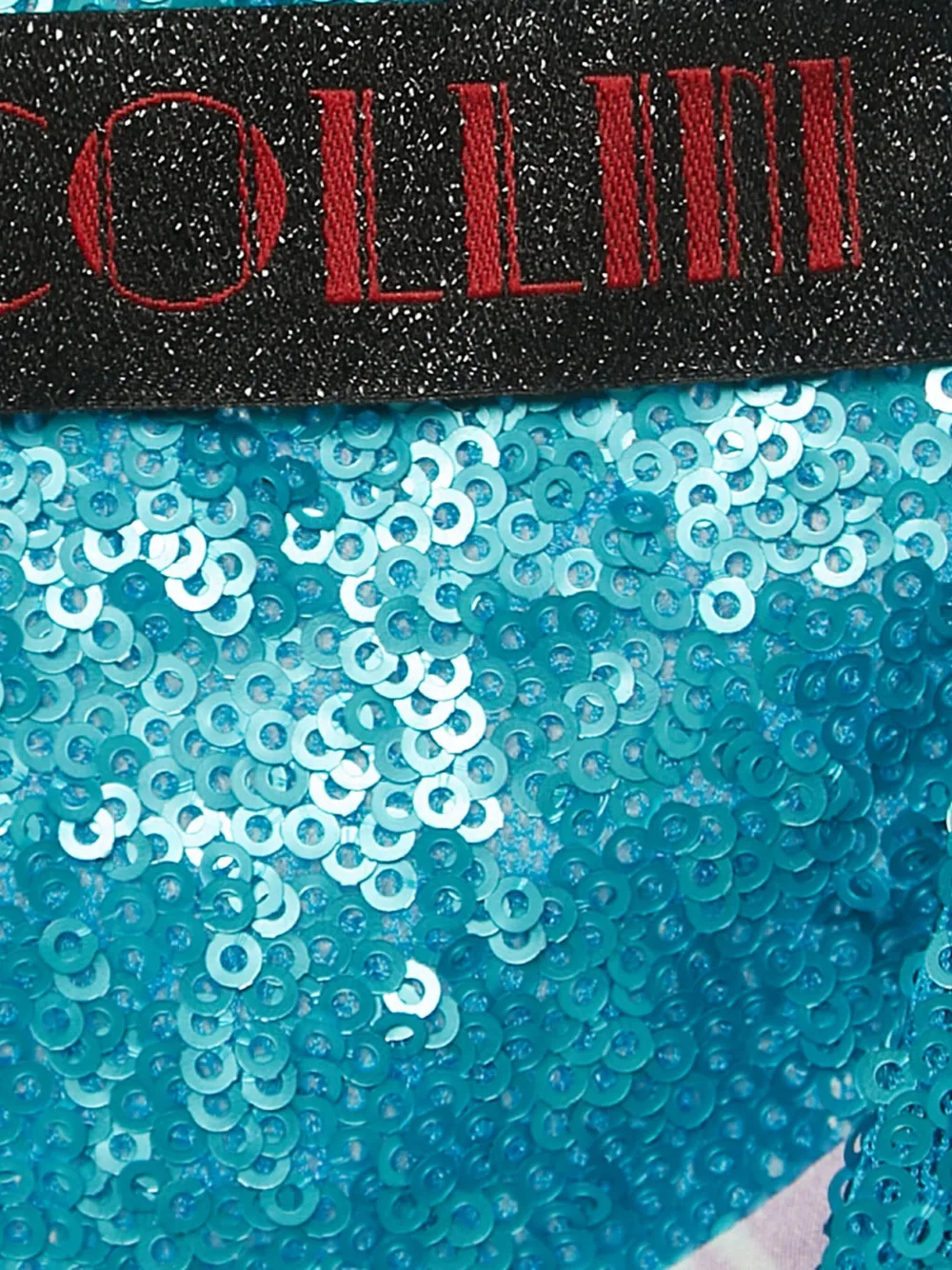Pre-owned Natasha Collis Sequin-embellishment Mini Dress In Blue