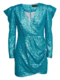 Natasha Collis sequin-embellishment mini dress - Blue