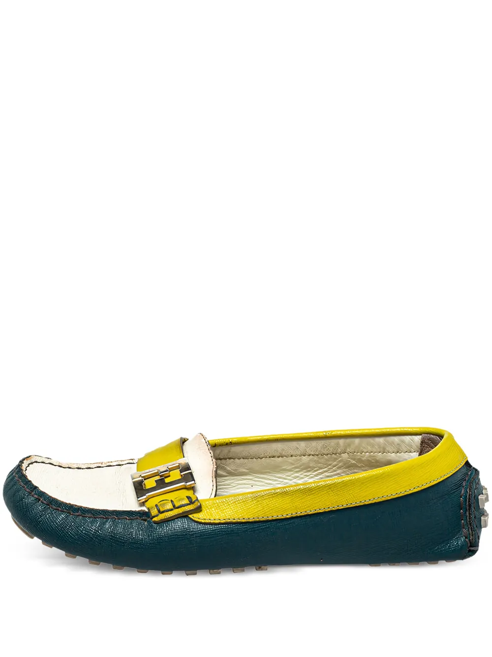 Fendi Pre-Owned Loafer mit Riemen - Grün