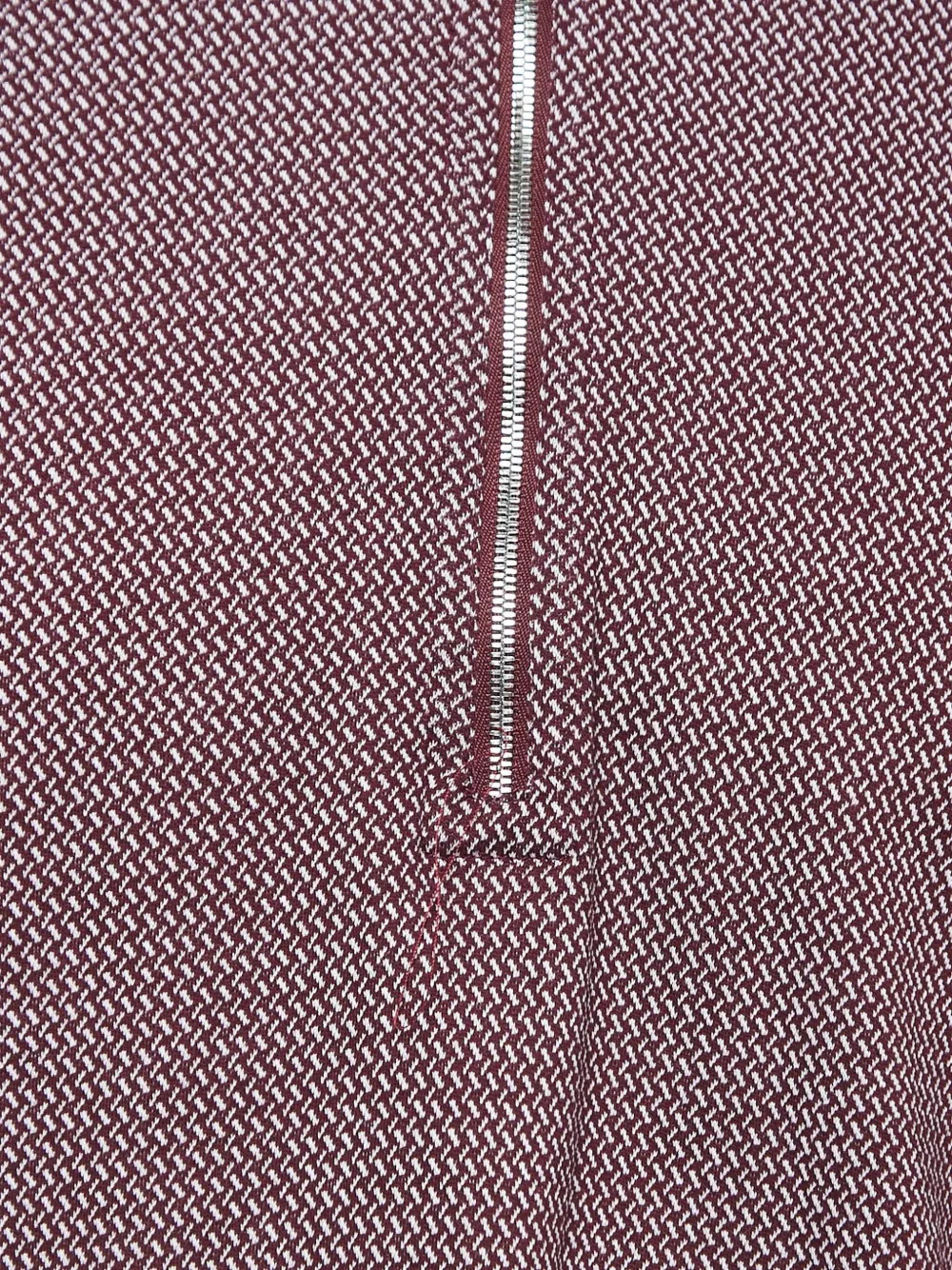Pre-owned Emporio Armani Half-zip Patterned Polo Shirt In Red
