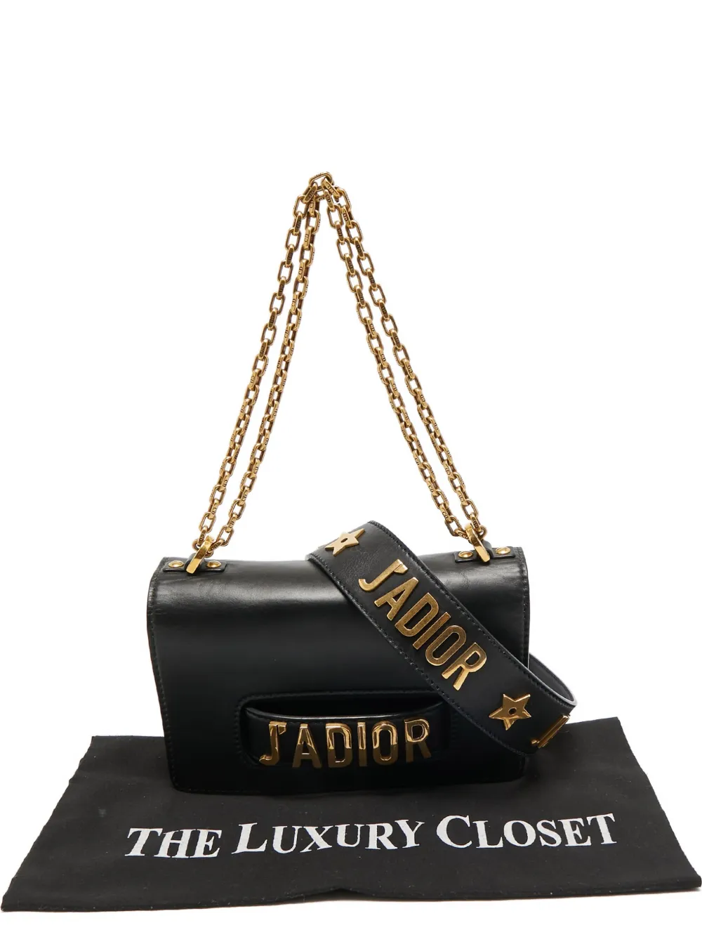 Christian Dior Pre-Owned 2024 ジャディオール チェーンストラップ バッグ - ブラック Christian Dior Pre-Owned 2024 ジャディオール チェーンストラップ バッグ - ブラック