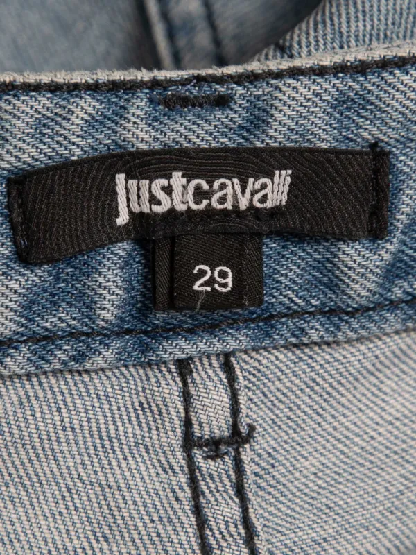 Just Cavalli Vintage ダメージ ジーンズ | ブルー | FARFETCH JP