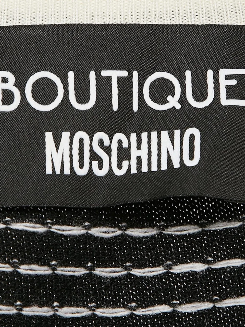 Pre-owned Moschino 2023 Polka-dot Knit Dress In Black