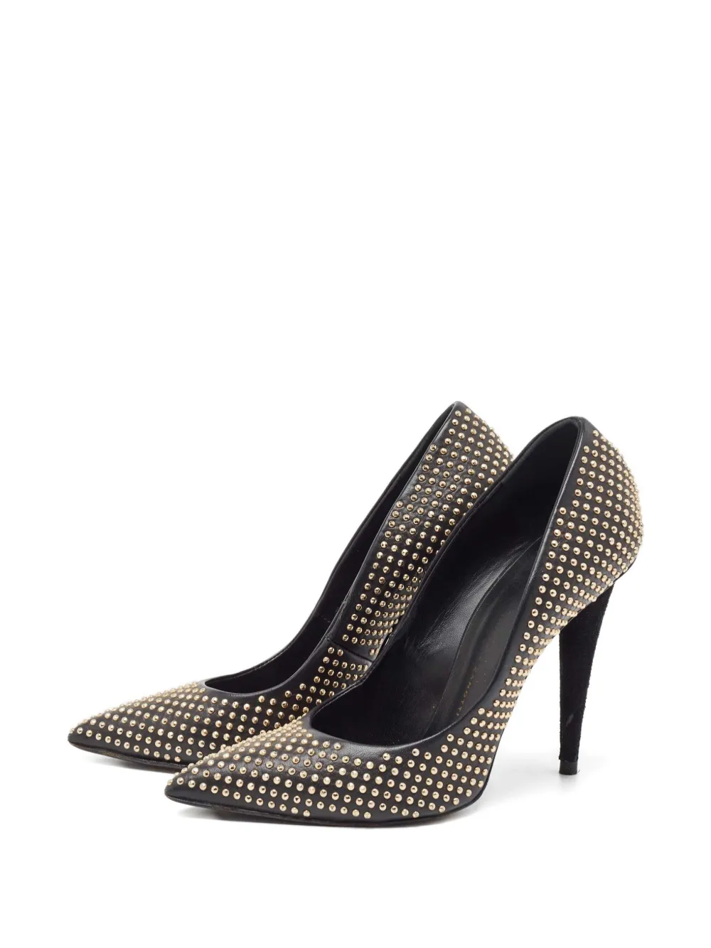 Giuseppe Zanotti Vintage 115 mm Ester leren pumps met studs - Zwart