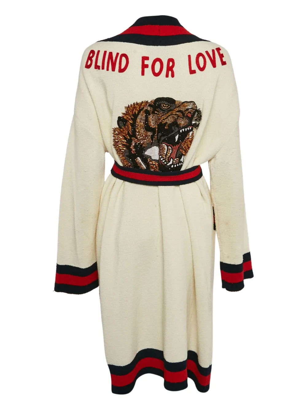 Gucci Pre-Owned tiger-embroidered cardigan | Image 2