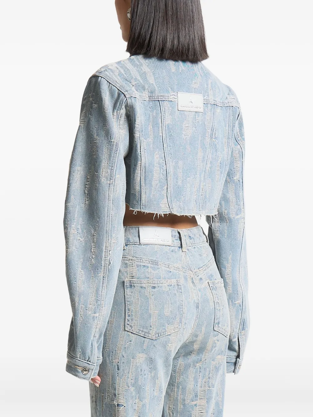 Manière De Voir Alice Denim Jacket In Blue
