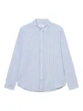 Les Deux Konrad striped cotton shirt - Blue