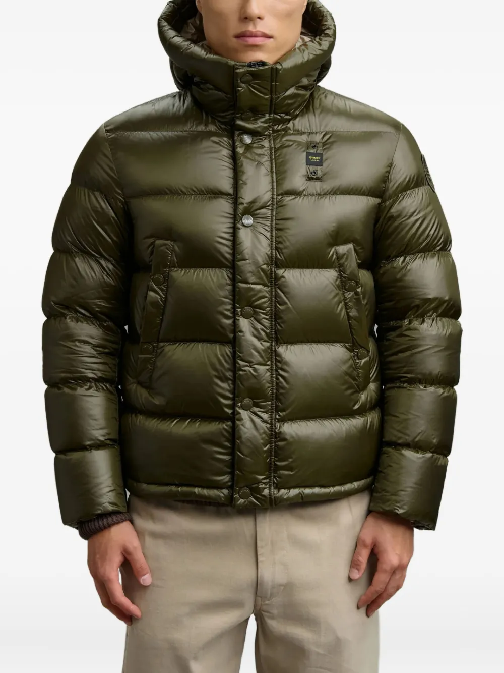 Blauer Clipper Puffer Jacket In Green