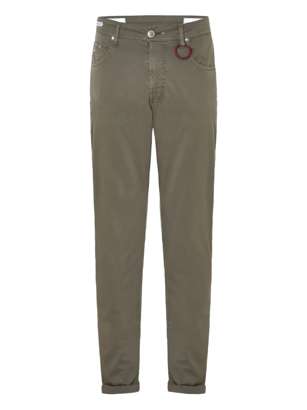 button-fastening jeans