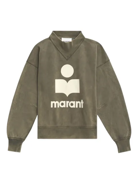 ISABEL MARANT Moby logo-embroidered mock-neck sweatshirt