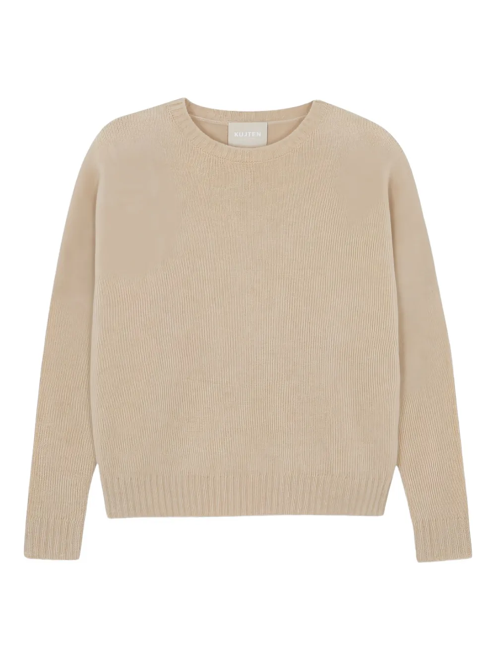 Kujten Crew-neck Cashmere Sweater In Neutral