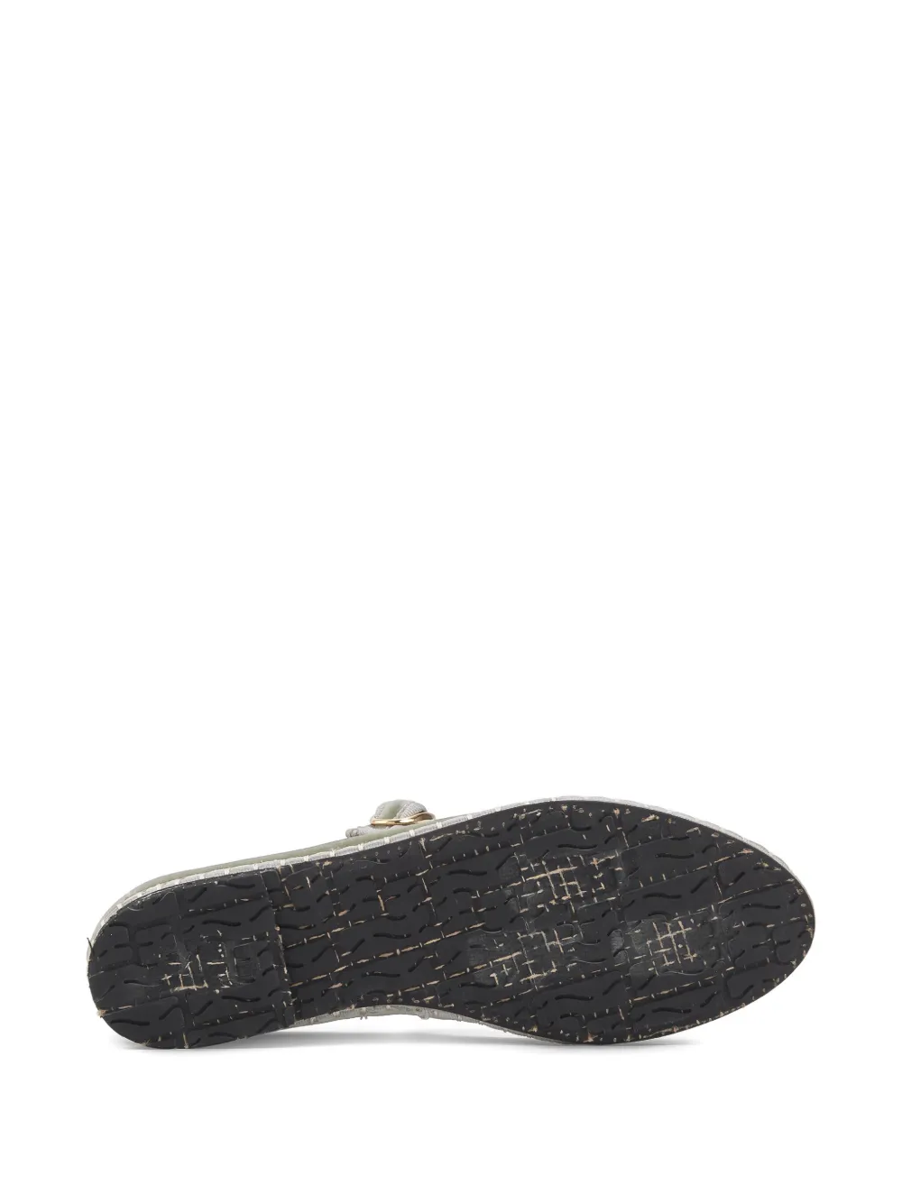 FLABELUS Uta velvet buckle mary janes Green