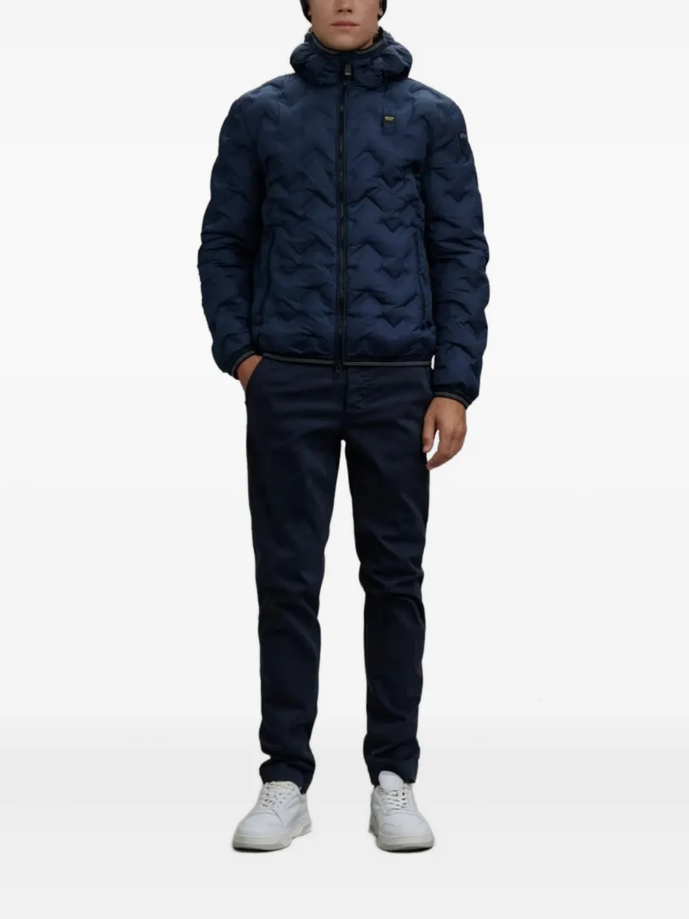 Blauer chevron-quilted hooded jacket | Down Jackets | Image 2