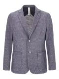 DISTRETTO 12 textured single-breasted blazer - Blue