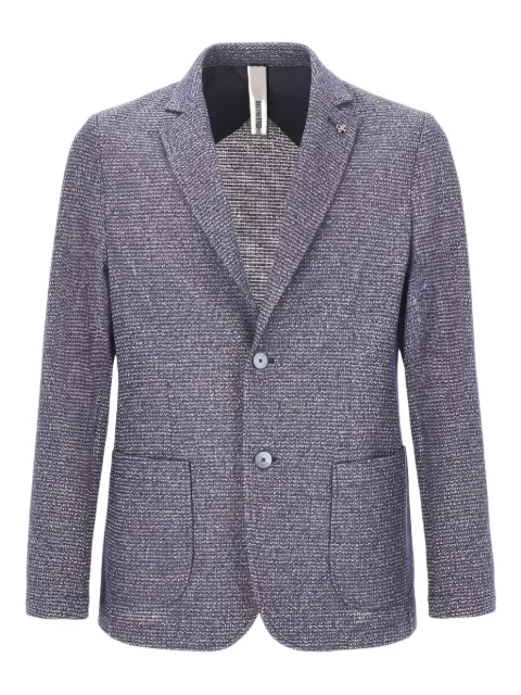DISTRETTO 12 blazer texturizado con botones