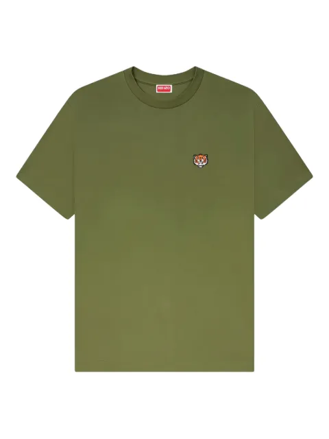 Kenzo tiger-embroidered cotton T-shirt