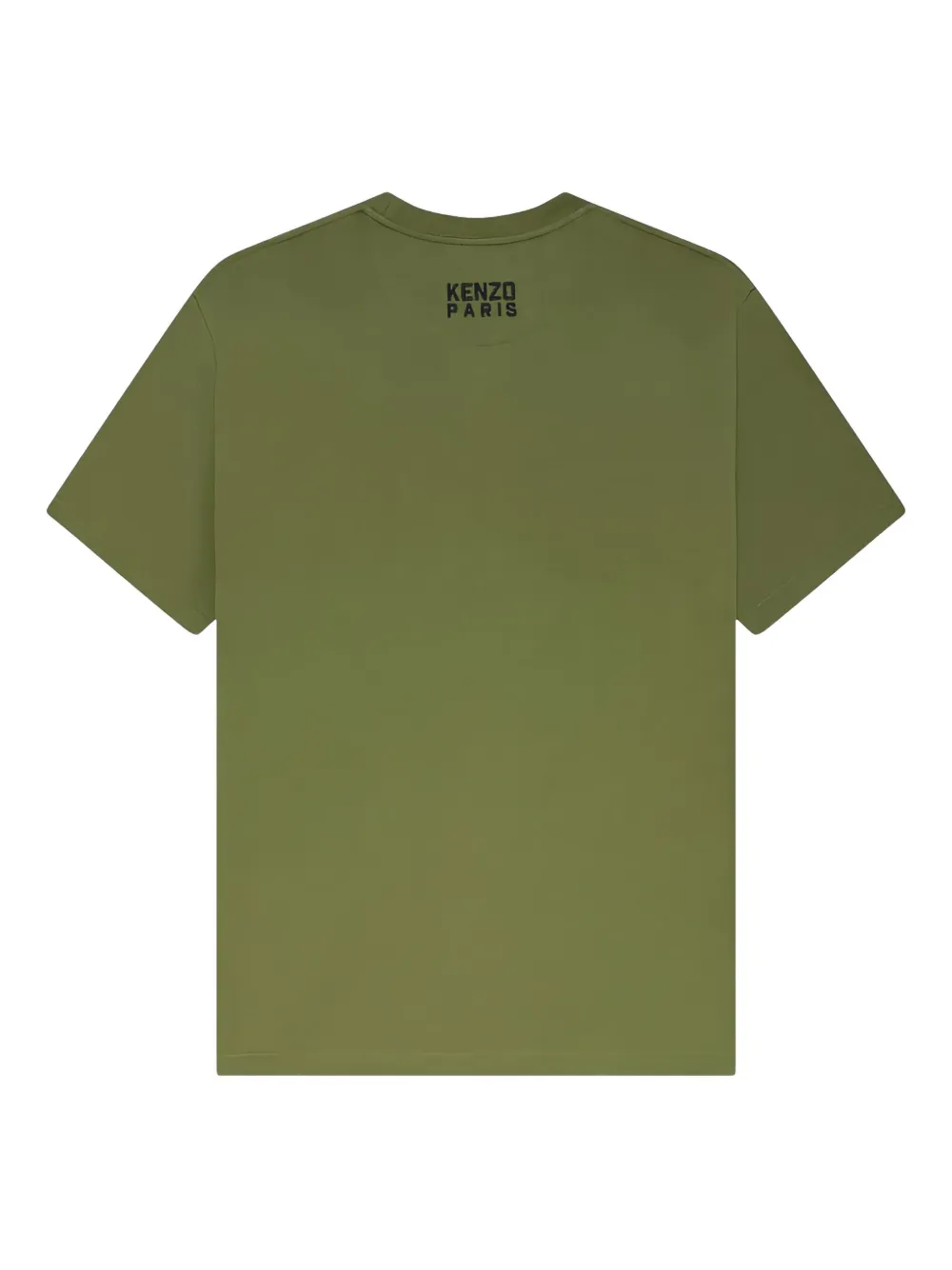 Kenzo tiger-embroidered cotton T-shirt - Groen