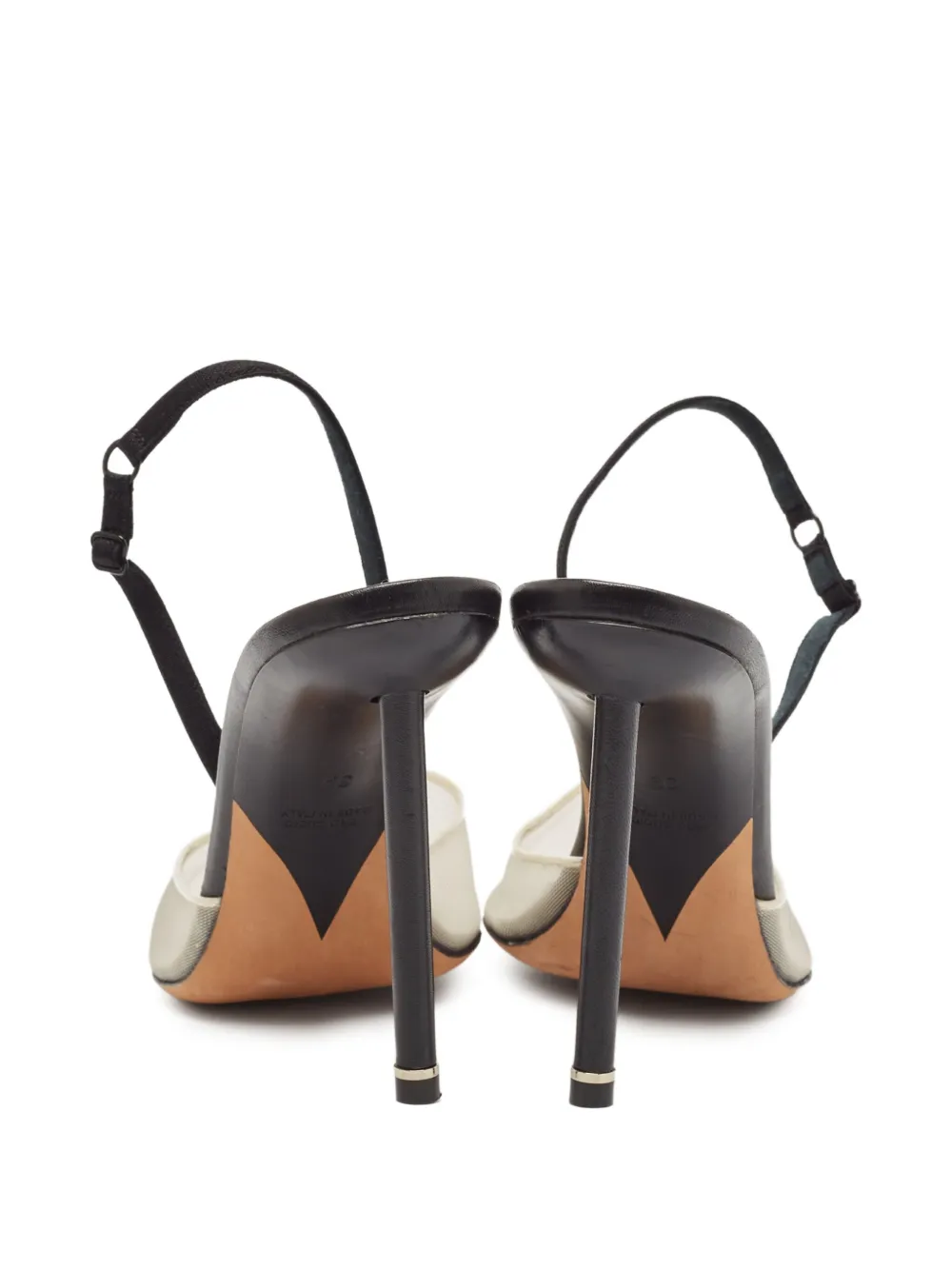 Pre-Owned Alexander Wang 110 mm slingback mesh pumps - Zwart