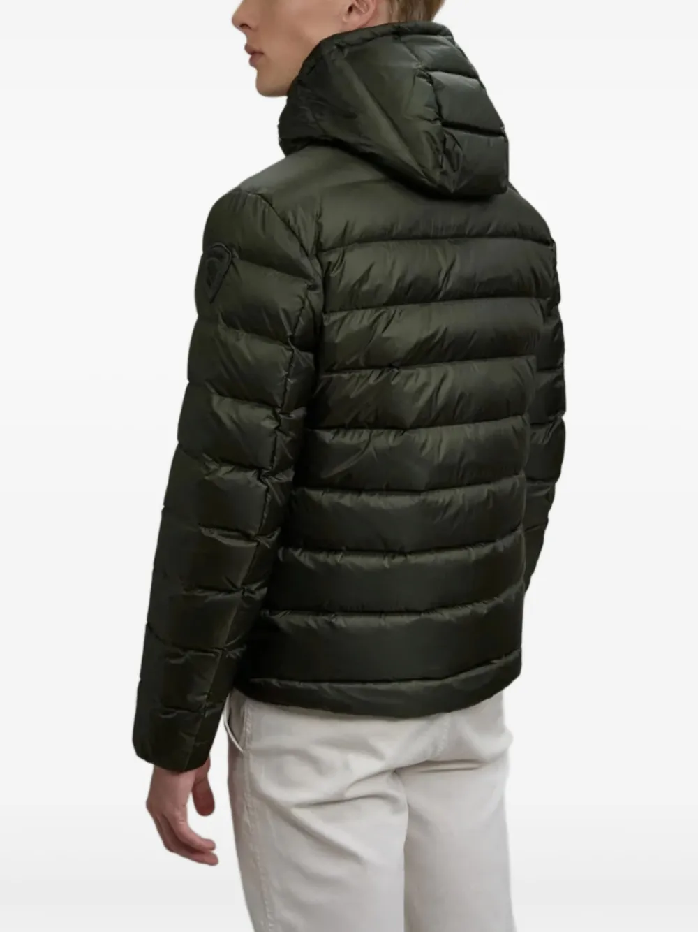 Blauer Quilted Hooded Jacket In Green
